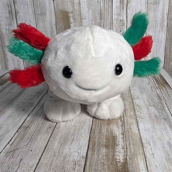 Build-A-Bear Workshop Other - Build-A-Bear Workshop Holiday Axolotl White Red Green Plush 18 inch 2023 031854